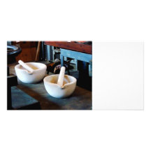 Two Mortars and Pestles in Lab Photo Cards