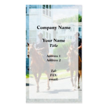 Two Mounted Police Business Card