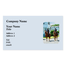 Two Mounted Police Business Card Template