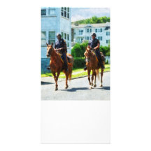 Two Mounted Police Photo Greeting Card