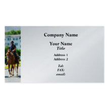 Two Mounted Police - Platinum Finish Business Card Templates