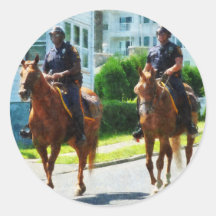 Two Mounted Police Sticker