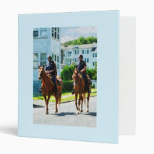 Two Mounted Police Vinyl Binders