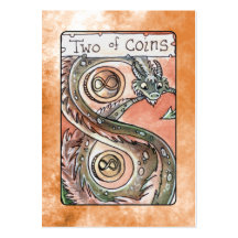 Two of Coins Business Card Templates