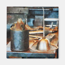Two Oil Cans Fridge Magnet