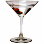 Two olove martini, sculptured keychain photo cut outs