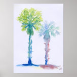 Two palms / Deux Palmières Poster