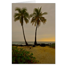 Two Palms Greeting Cards