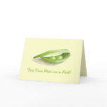 Two Peas in a Pod Wedding Card