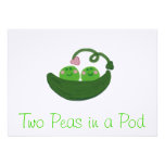 Two Peas in  Pod Invitations