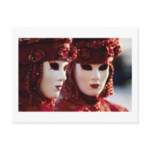 Two People in Carnival Masks, Venice (Italy)