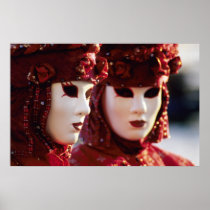 Two People in Carnival Masks, Venice (Italy)