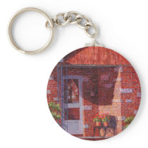 Two Pots of Geraniums Key Chains