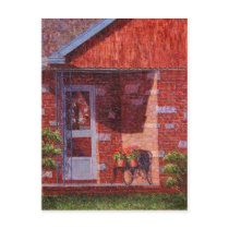 Two Pots of Geraniums Postcard