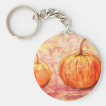two pumpkins keychains