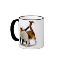 Two Purring Cats Ringer Mug