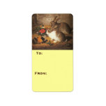 Two Rabbits and a Guinea Pig Address Label