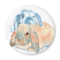 Two Rabbits Magnets