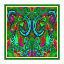 Two Rams Stretched Canvas Print