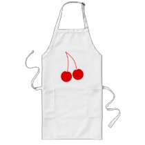 Two Red Cherries. Apron