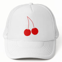 Two Red Cherries. Hats
