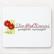 Two Red Daisies Mousepad