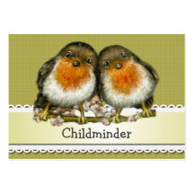 two robins business cards