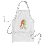 Two Romantic Chili Peppers Dancing Apron