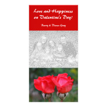 Two Roses Valentine Photo Cards