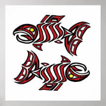 Two Salmon Posters