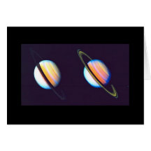Two Saturn Planets Cards