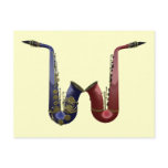 Two Saxes Postcard