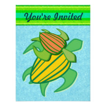 Two Sea Turtles Invitation