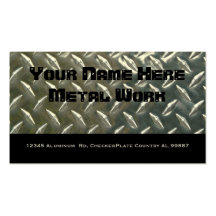 Two Sided Aluminum Metal for Mechanic or ? Business Cards