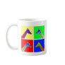 Two Sided Pop Art Giraffe Coffee Mug