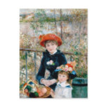 Two Sisters on Terrace, Pierre-Auguste Renoir Postcard