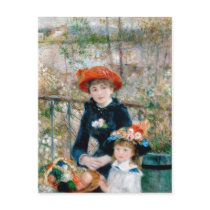 Two Sisters on Terrace, Pierre-Auguste Renoir Postcard