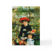Two Sisters (On the Terrace) by Pierre Renoir Cards