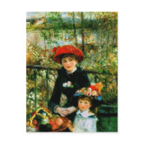 Two Sisters (On the Terrace) by Pierre Renoir Postcard