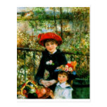 Two Sisters On the Terrace by Renoir Postcard