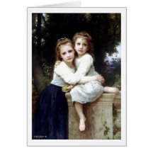 Two sisters painting by William-Adolphe Bouguereau Cards