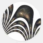 Two Spiral Galaxies Hubbles Law  Sticker