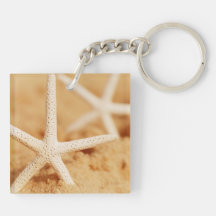 Two Starfish Acrylic Keychains