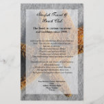 Two Starfish in the Sand, Beach Flyer or Program