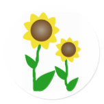 Two Sunflowers stickers