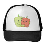 Two Sweet Bell Pepper Lovers Hugging Mesh Hat