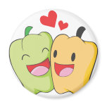 Two Sweet Bell Pepper Lovers magnets