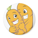Two Sweet Carrot Lovers magnets