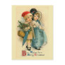 "Two Sweet Children" Vintage Christmas Postcard