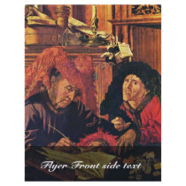 Two Tax Collectors By Reymerswaele Marinus Claesz. Personalized Flyer
